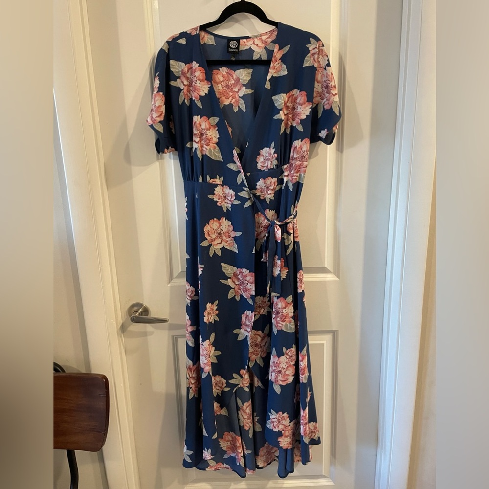 Floral wrap dress